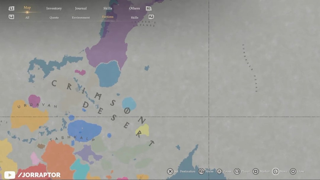 《红色沙漠》地图曝光 随机事件、隐藏boss应有尽有！