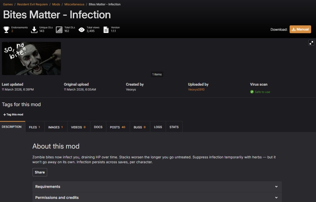 《生化危机9》MOD让疯狂难度更难 被丧尸咬了会感染