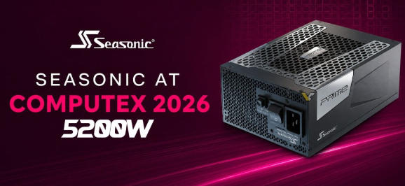 海韵亮出5200W最强电源！能同时带9张RTX5090