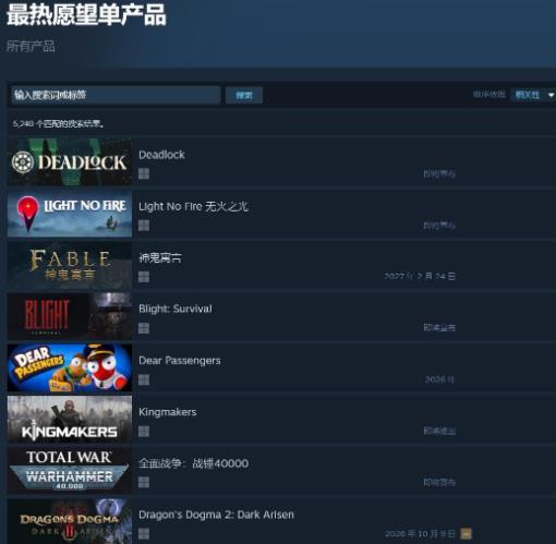 《无火之光》Steam愿望单第二 新情报公开时间没着落