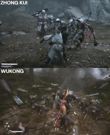 《黑神话：钟馗》与《悟空》早期战斗对比 更惊艳了