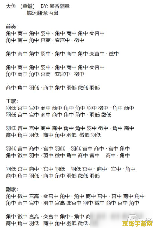 天涯明月刀乐伶曲谱 天涯明月刀：乐伶曲谱与游戏魅力深度解析
